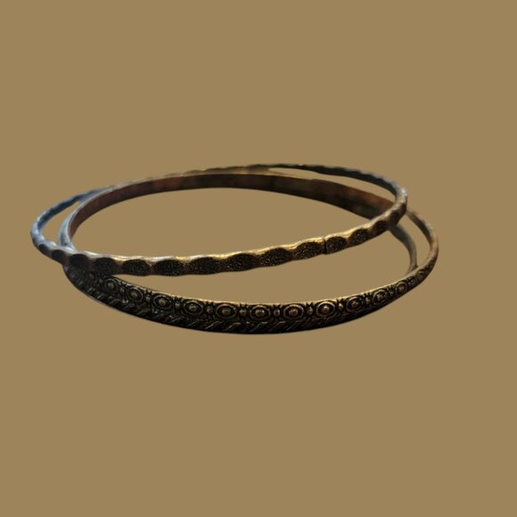 Jewelry - BOHO 3 PC Antiqued Bronze Bangle Bracelet Set